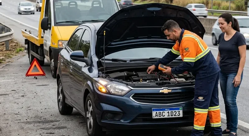 Auto socorro 24h em Angra dos Reis – pane elétrica, mecânica e bateria fraca